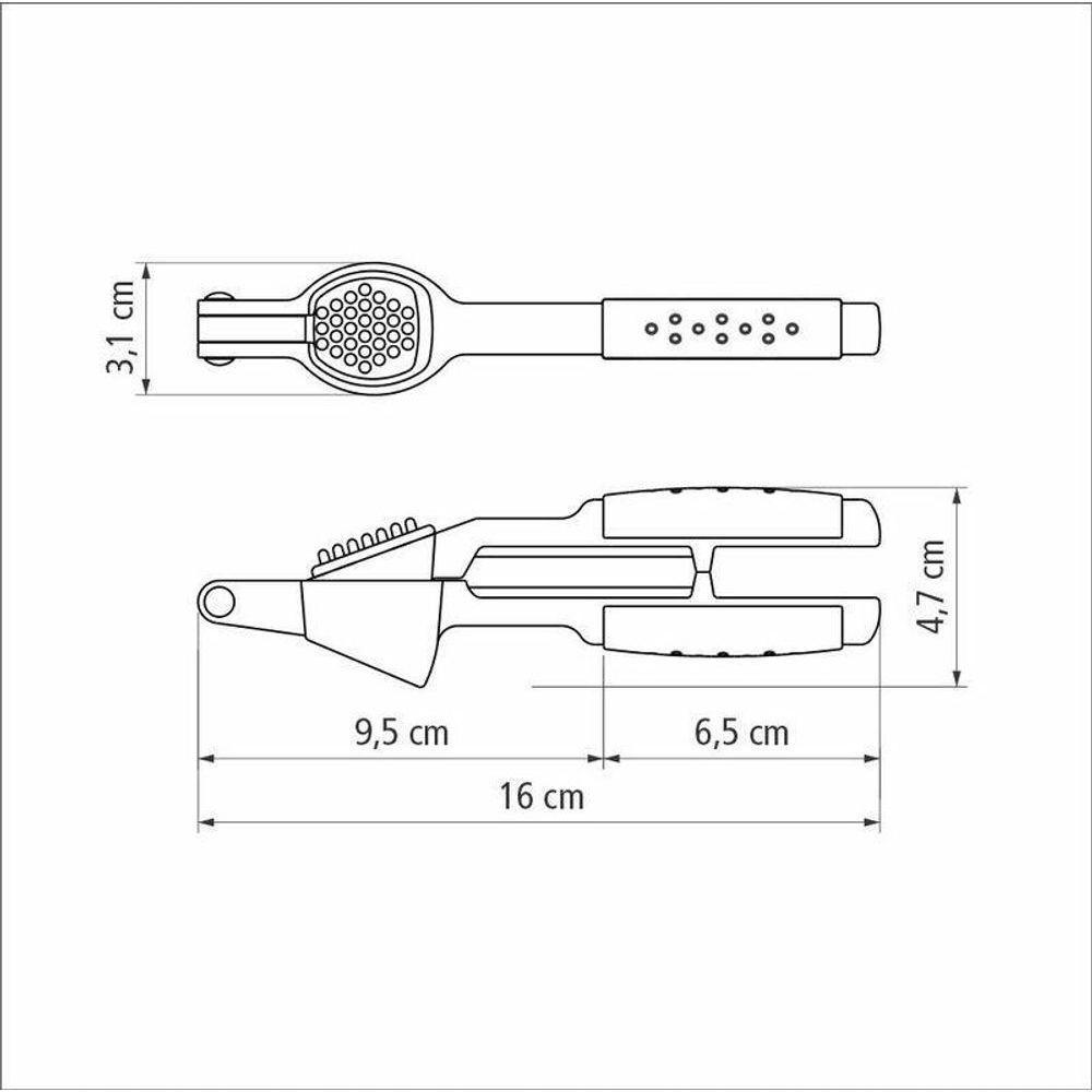 Espremedor De Alho Tramontina Utilitá Vermelho - 4