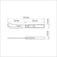 Espátula Para Manteiga Tramontina Polywood Castanho 3" - 2
