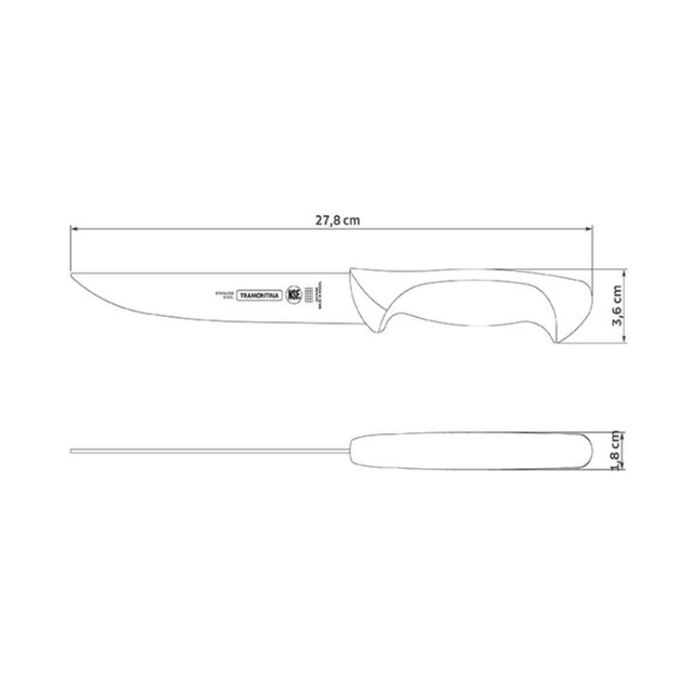 Faca Desossar Inox 6 Cabo Branco Premium 24474/186 - Tramontina - 2