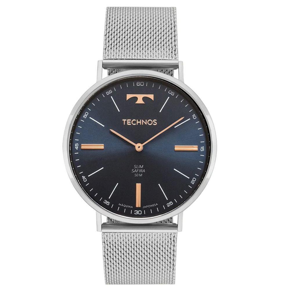 Relógio Technos Slim 2025lue/1a Prata Masculino - 1