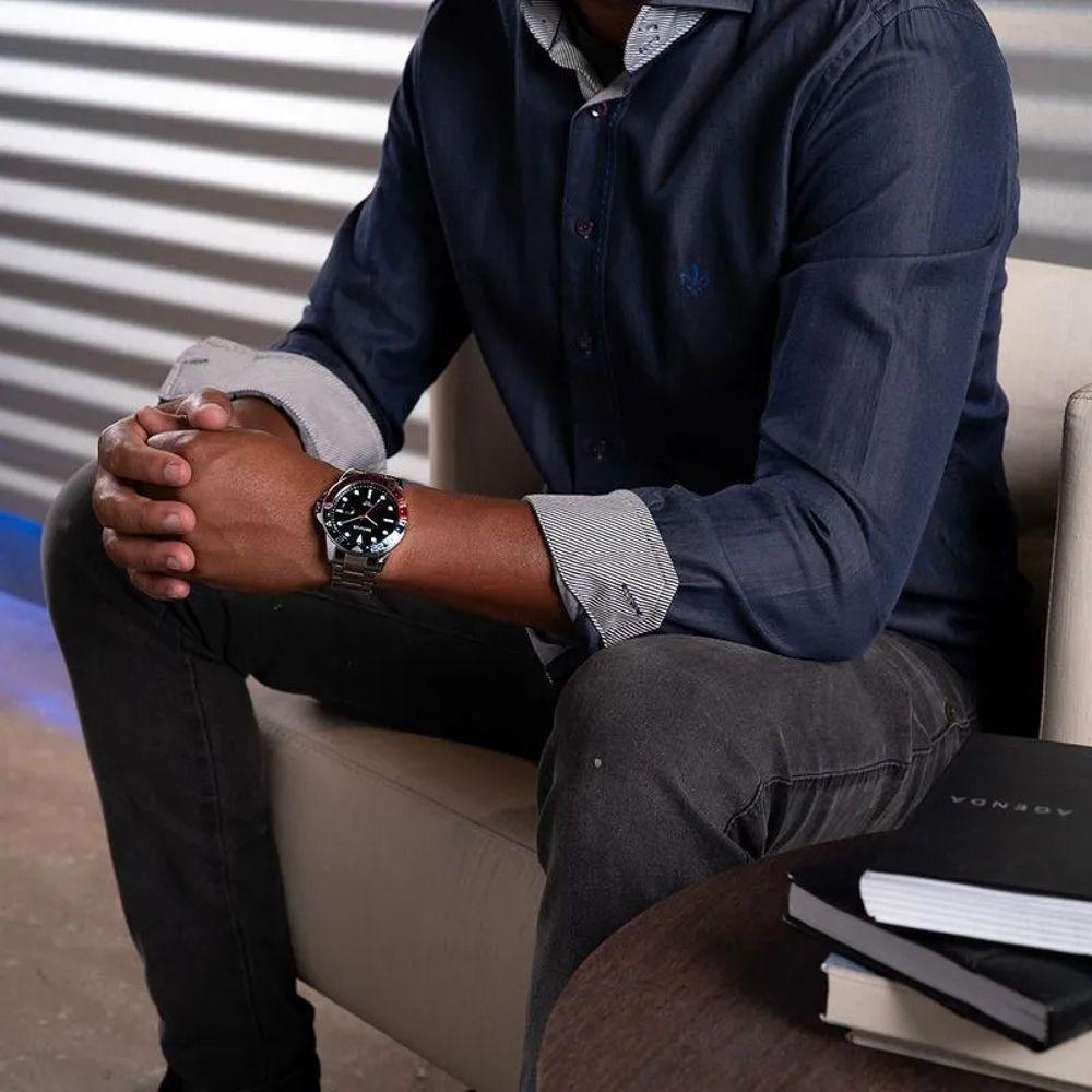 Relógio Seculus Masculino 44210g0svna1 Prata - 4