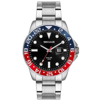 Relógio Seculus Masculino 44210g0svna1 Prata