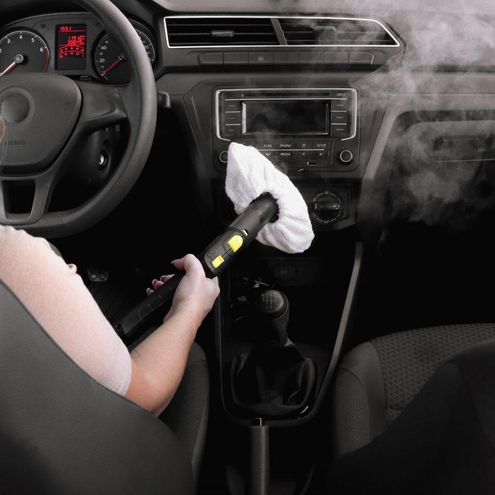 5 Panos De Algodão Para Limpadoras A Vapor Karcher Bocal Com Cerdas - 2