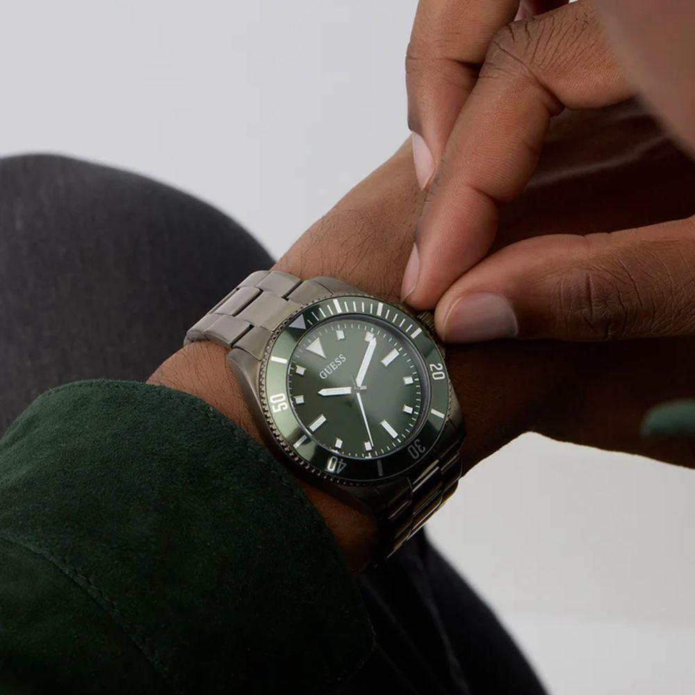 Relógio Guess Masculino Cliff Gw0968g3 Bronze - 3