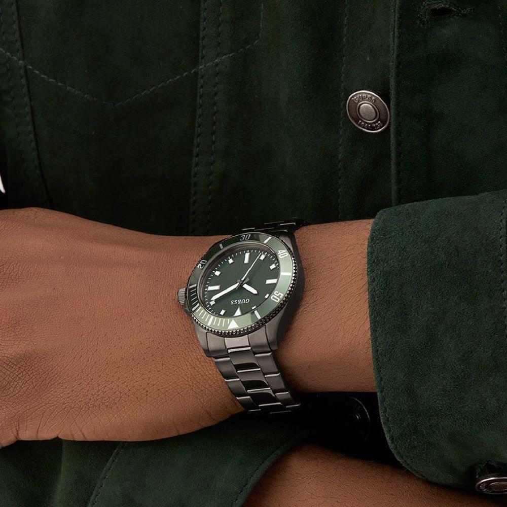 Relógio Guess Masculino Cliff Gw0968g3 Bronze - 4