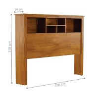 Conjunto De Cabeceira Com Mezanino Lateral Lincoln Nature