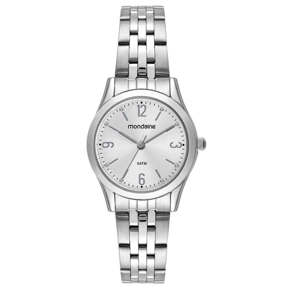 Kit Relógio Mondaine Prata Com Colar E Brincos 32720l0mkne2k1 - 1