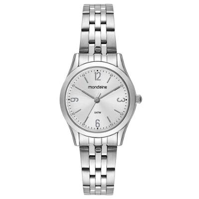 Kit Relógio Mondaine Prata Com Colar E Brincos 32720l0mkne2k1