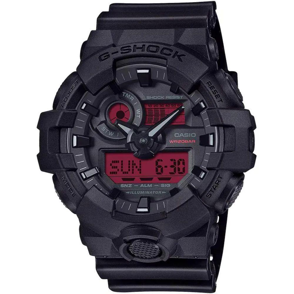 Relógio Casio G-shock Ga-700bbr-1adr Black And Bold Red - 1