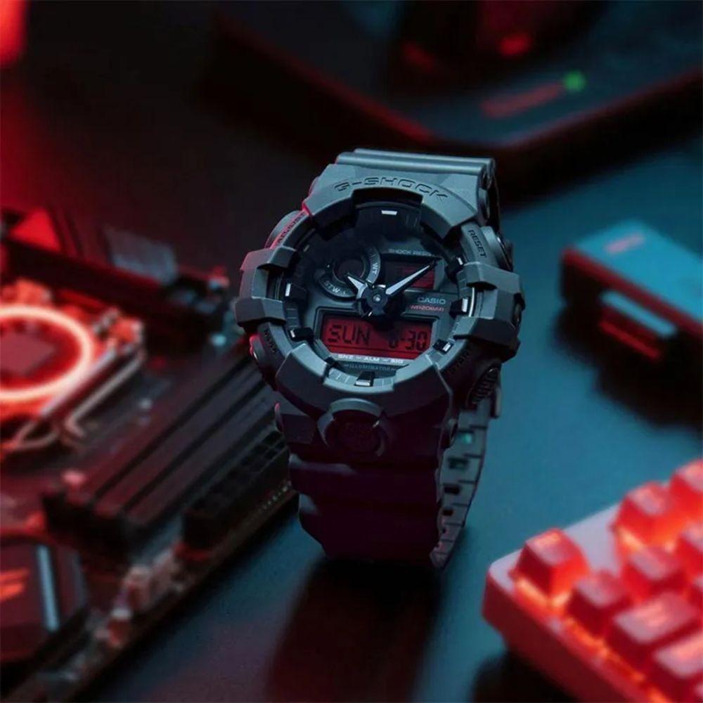Relógio Casio G-shock Ga-700bbr-1adr Black And Bold Red - 2
