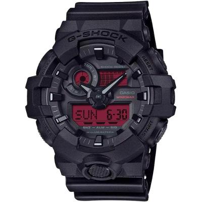 Relógio Casio G-shock Ga-700bbr-1adr Black And Bold Red