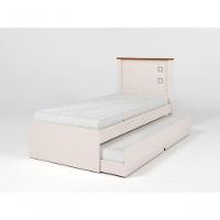 Cama Juvenil Valente Auxiliar Off White Madeira Com Colchão - 7