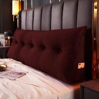 Almofada Para Cabeceira Encosto Apoio Lombar Spot 140cm Com Porta Celular Suede - Abmaza Cor Vermelho Escuro - 2