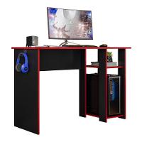 Mesa Para Computador Dmx-500 108cm Pc Gamer Setup Preto Vermelho - Abmaza - 1