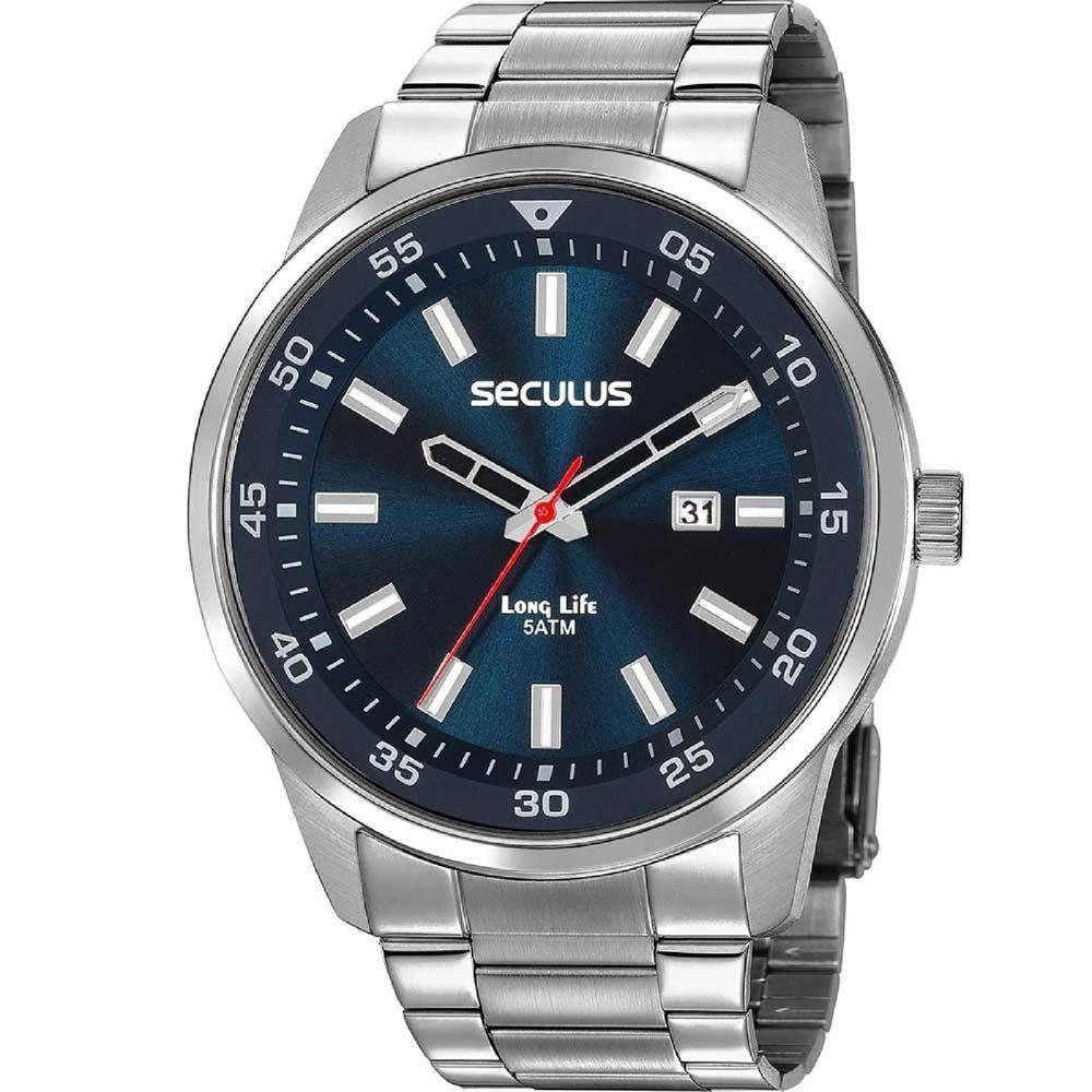 Relógio Seculus Long Life 20786g0svna1 Prata - 2