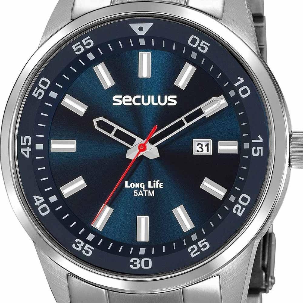 Relógio Seculus Long Life 20786g0svna1 Prata - 4