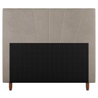 Cabeceira Cama Box Casal Queen Size Dallas 160cm Suede Bege - Abmaza - 3