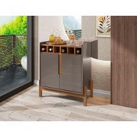 Aparador Adega Porto Cinza Perola Cedro - 2