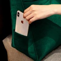 Almofada Para Cabeceira Encosto Apoio Lombar Spot 140cm Com Porta Celular Suede - Abmaza Cor Verde - 5