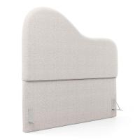 Cabeceira Orgânica Cama Box Queen Size Sea 160cm Com Frame Bouclé Off White - Abmaza - 1