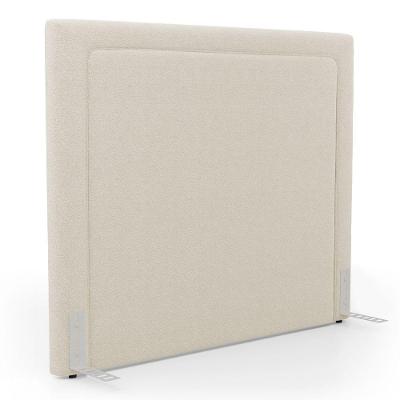 Cabeceira Cama Box King Size Alba 195cm Com Frame Bouclé Bege - Abmaza
