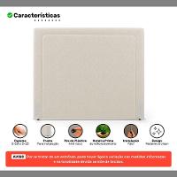 Cabeceira Cama Box Casal Padrão Alba 140cm Com Frame Bouclé Bege - Abmaza - 3