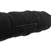 Almofada Para Cabeceira Encosto Apoio Lombar Spot 160cm Com Porta Celular Veludo - Abmaza Cor Preto