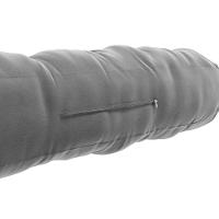 Almofada Para Cabeceira Encosto Apoio Lombar Spot 160cm Com Porta Celular Veludo - Abmaza Cor Cinza Claro - 3