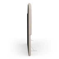 Cabeceira Orgânica Cama Box Casal Padrão Sea 140cm Com Frame Bouclé Bege - Abmaza - 6