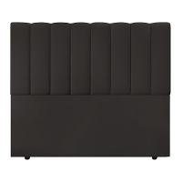 Cabeceira Cama Box Casal Queen Size Kharla 160cm Veludo Marrom - Abmaza - 3