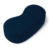 Puff Decorativo Living Aisha Orgânico 02 Lugares Veludo Azul Marinho - Abmaza - 7