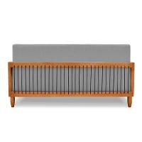 Kit 02 Poltronas E 01 Sofá Samoa Madeira Maciça Com Cordas Náutica Linho Cinza - Abmaza - 9