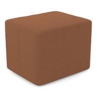 Puff Decorativo Living Yumi Retangular 60cm Bouclê Terracota - Abmaza - 1