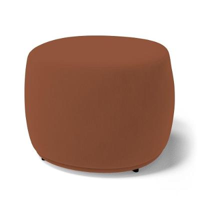 Puff Decorativo Living Aisha Orgânico Veludo Terracota - Abmaza