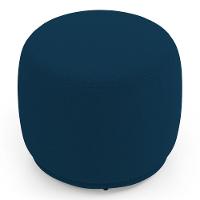 Puff Decorativo Orgânico Living Molly Redondo Bouclê Azul Marinho - Abmaza - 5