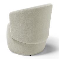 Kit 02 Poltronas Decorativas Aisha Orgânica Bouclê Bege - Abmaza - 6