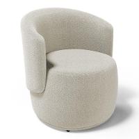 Kit 02 Poltronas Decorativas Aisha Orgânica Bouclê Bege - Abmaza - 9