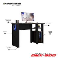 Mesa Para Computador Dmx-500 108cm Pc Gamer Setup Preto - Abmaza - 3