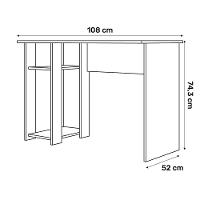 Mesa Para Computador Dmx-500 108cm Pc Gamer Setup Preto - Abmaza