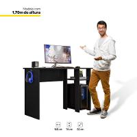 Mesa Para Computador Dmx-500 108cm Pc Gamer Setup Preto - Abmaza - 5