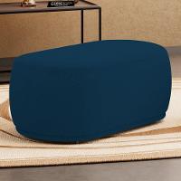 Puff Decorativo Orgânico Living Molly 02 Lugares Bouclê Azul Marinho - Abmaza - 2