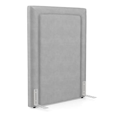 Cabeceira Cama Box Solteiro Alba 90cm Com Frame Veludo Cinza Claro - Abmaza