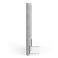 Cabeceira Cama Box Solteiro Alba 90cm Com Frame Veludo Cinza Claro - Abmaza - 7