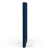 Cabeceira Cama Box Solteiro Alba 90cm Com Frame Veludo Azul Marinho - Abmaza - 7