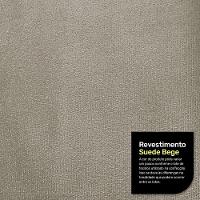 Kit 02 Poltronas Decorativas Aisha Orgânica Suede Bege - Abmaza