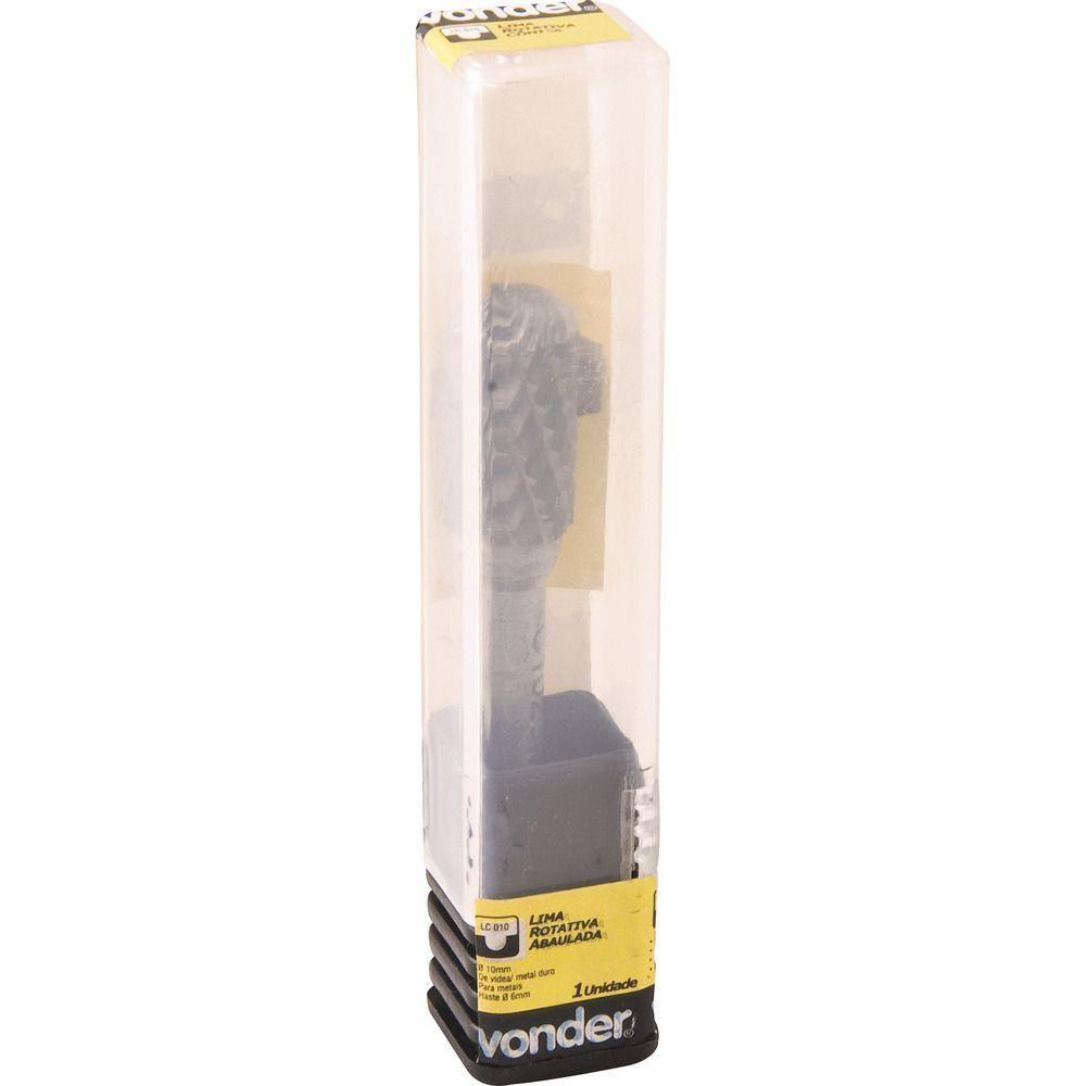 Lima Rotativa Vídea Abaulada 12x25mm Haste 6mm Lc012 Vonder - 1