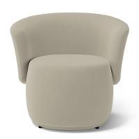 Kit 2 Poltronas E 1 Namoradeira Aisha Orgânica Suede Bege - Abmaza - 3