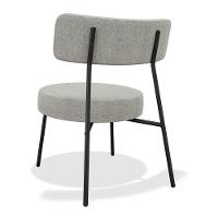 Kit 02 Poltronas Decorativas Sala De Estar Kobe Estofada Com Encosto Linho Cinza - Abmaza - 7