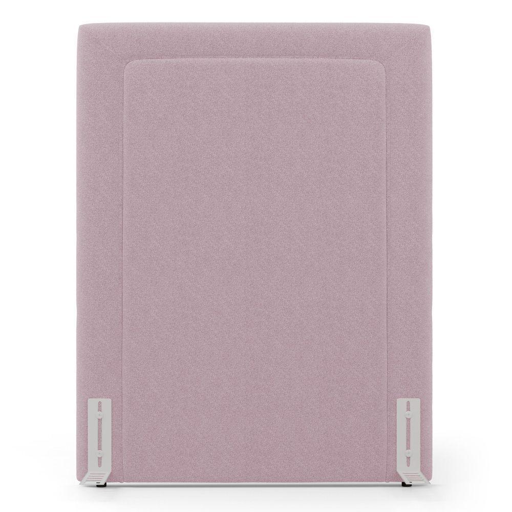 Cabeceira Cama Box Solteiro Alba 90cm Com Frame Bouclé Rosé - Abmaza - 6