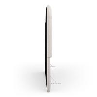 Cabeceira Orgânica Cama Box Casal Padrão Sea 140cm Com Frame Bouclé Off White - Abmaza - 6